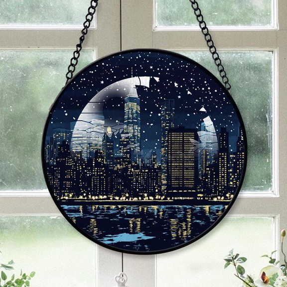Cherry Hill City New Jersey, Personalized Ornaments 2025, Cherry Hill Stained Glass Suncatcher 2025, Cherry Hill Gift, Travel Trailer Ornament E3ULqz