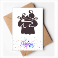 thumbnail image 1 of Cherry Ice Black Outline Welcome Back Greeting Cards Envelopes Blank, 1 of 4