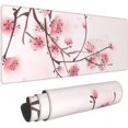 thumbnail image 1 of Cherry Ink Blossom Butterfly Large Gaming Mouse Pad Desk Mat 31.5x11.8 Inch Extended Keyboard Mat with Non-Slip Rubber Base, 1 of 1