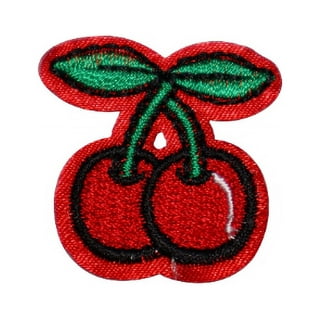 Cute Cherry Hello Kitty Patches Iron on Heat Transfers For Clothes