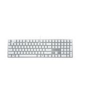 Cherry KC 200 MX Mechanical Office Keyboard with New MX2A switches. Modern Design with Metal Plate Frame. White W/MX2A Silent Red Switch