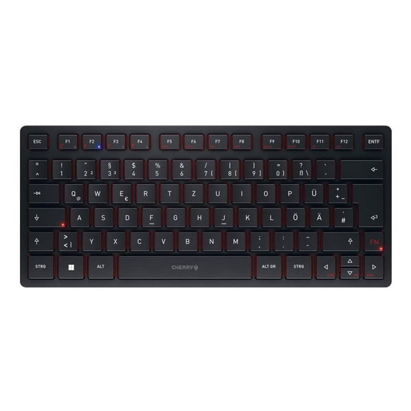 Cherry KW 9200 MINI Wireless Rechargable Compact Keyboard. with Bluetooth 5.0 and Wired Connectivity