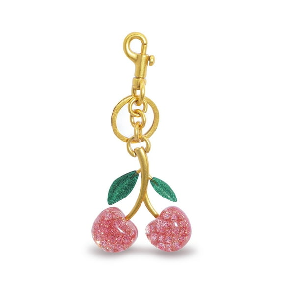 Cherry Keychain Bag Charms Purse,Women Cute Car keyrings leather handbags - Fashion enthusiasts