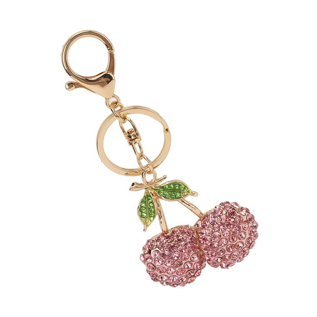 Cherry Keychain Cherry Shape Cute Fashion Car Keychain with Key Rings