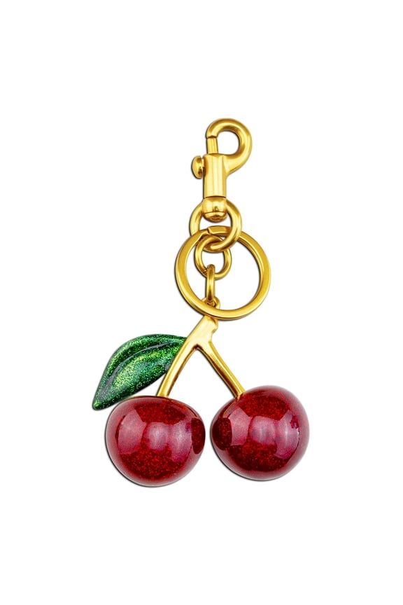 Cherry Keychain for Purse & Bag Charms - Cute Cherry Accessories for Women, Teen Girls Birthday Christmas Valentines Gifts