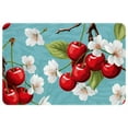 thumbnail image 1 of Cherry Kitchen Mat Outdoor Carpet Indoor Mat - Polyester Non-Slip Machine Washable, 1 of 6