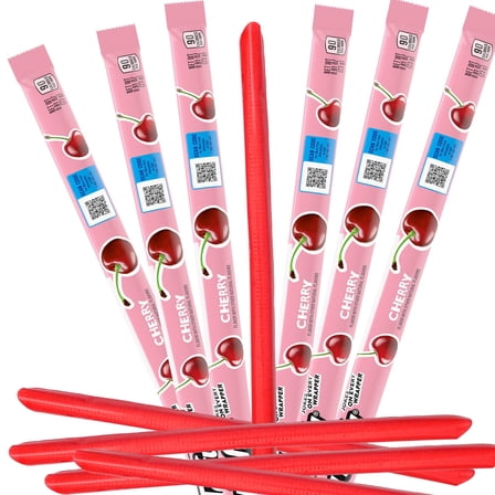 Cherry Laffy Taffy Rope Candy, 24 Pack, Taffy Candy, Individually Wrapped Candy, 0.81 Ounce Ropes