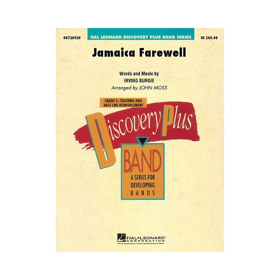 Cherry Lane Jamaica Farewell - Discovery Plus Concert Band Series Level 2 arranged by John Moss