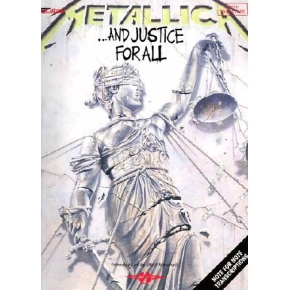 Cherry Lane Music Acoustic Guitar Series Metallica ...and Justice for All Guitar Tablature Songbook with Authentic Transcriptions Play It Like It Is Sheet Music , (Paperback)