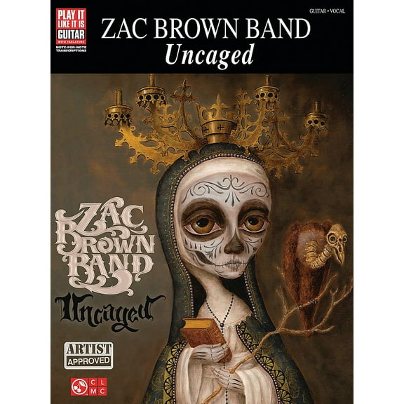 Cherry Lane Zac Brown Band Uncaged Guitar Tab Songbook