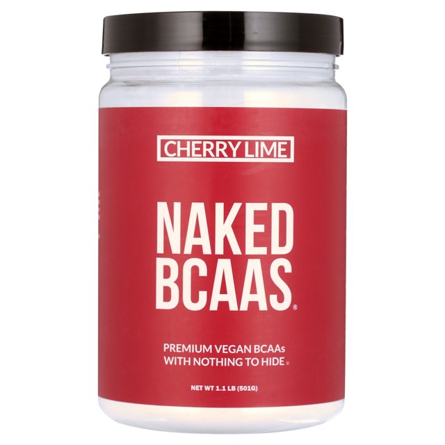 Cherry Lime Naked BCAAs Amino Acids Powder, 100 Pure 211 Formula, Vegan Branched Chain Amino