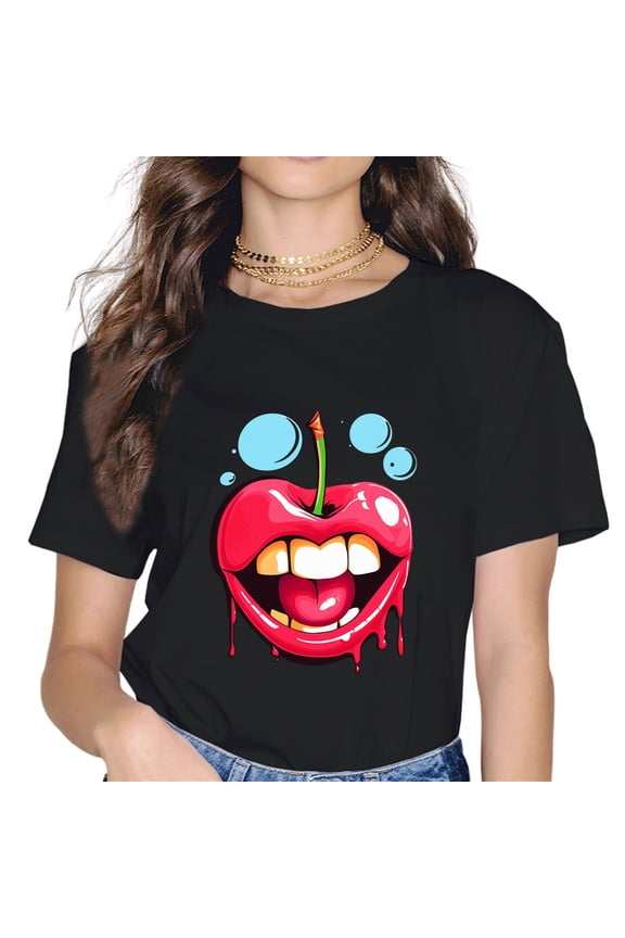 Cherry Lips Funny Cherry T-Shirt