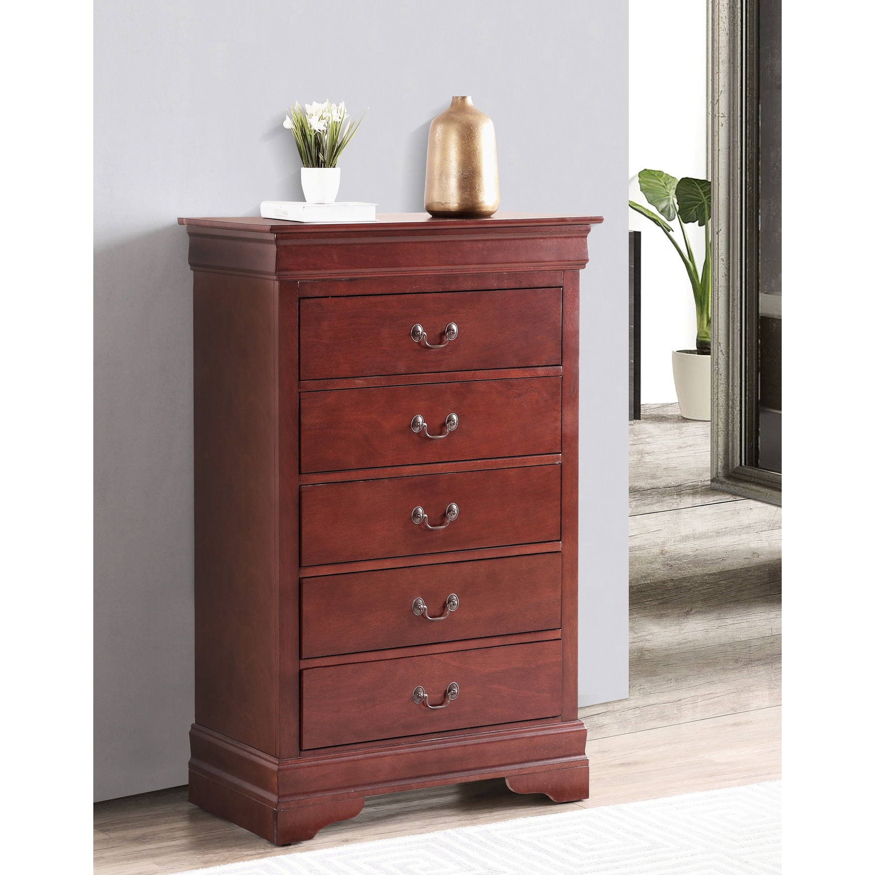 Cherry Main Color on Particle Board - Drawers with Positive Stop ...