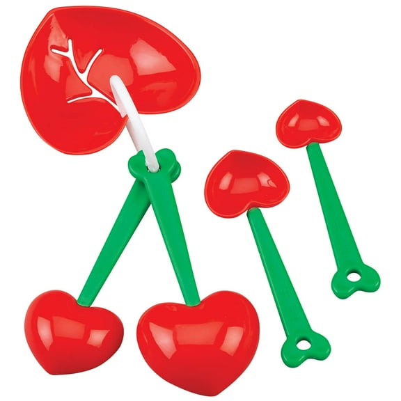 Cherry Measuring Spoons with Egg Separator