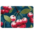 thumbnail image 1 of Cherry Non-Slip Polyester Door Mat Floor Mats Bath Rugs Machine Washable, 1 of 6