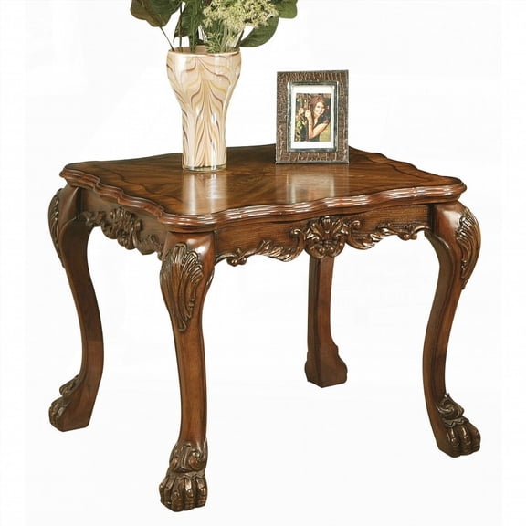 Cherry Oak End Table with Claw Leg | Classic Aesthetics & Durability