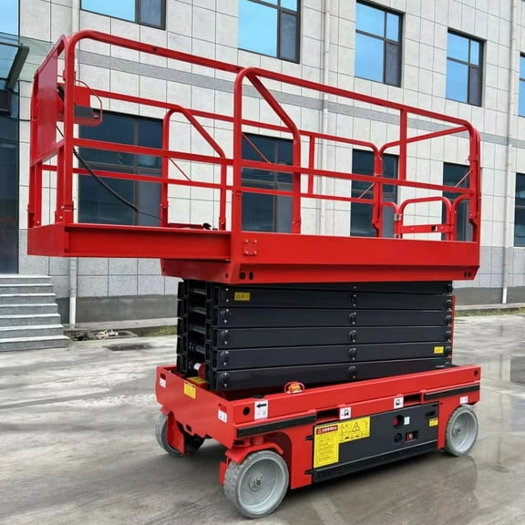 Cherry Picker Scissor Lift. Aerial Work Platform (AWP). Telescopic Mast Lift