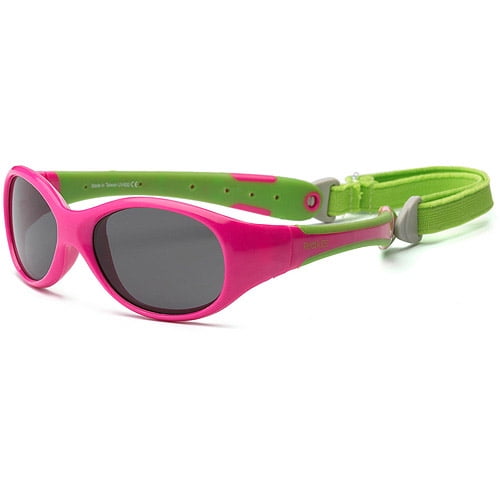 Real Kids Cherry Pink/Lime Green Flex Fit Band Sunglasses 2+ 2EXPCPLM