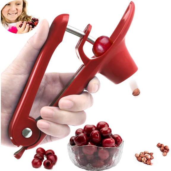 Cherry Pitter - Makmzoon Cherry Seed Remover Cherry Pitter Tool -Red