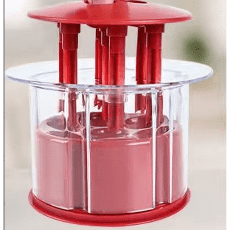 Cherry Pitter – Multiple Cherry Pitter Tool, 7-Hole Cherry Corer for Easy, Complete Pit Removal, Quick & Mess-Free Cherry Jam, Baking & Kitchen Prep