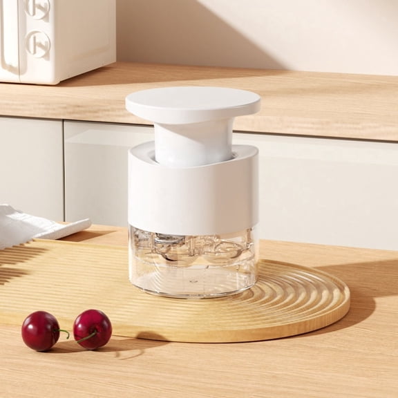 Cherry Pitter Multiple  Push Type 7-Hole Seed Remover, Mess-Free Juice Catcher, Non-Skid Base, Dishwasher Safe  Portable for Home Baking & Canning