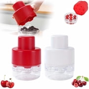 Cherry Pitter Tool, 7-in-1 Portable Cherry Corer Remover, Quick Release Kitchen Tool for Cake Shop, Fruit Salad, Home Use