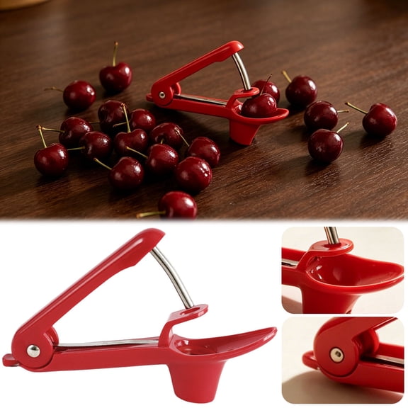 Cherry Pitter Tool Cherry Pitter Tool, Manual Fruit Pitting Tool for Cherries & Olives, Handheld Kitchen Corer with Stainless Steel Plunger