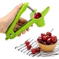 thumbnail image 1 of Cherry Pitter Tool Cherry Remover 20 x 8 x 3.5cm Stainless Steel and Plastic Push-On Design Cherry Core Remover Pitter, Quickly Removes The Cherry Core (Green), 1 of 7