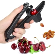 PUROSUR Cherry Pitter Tool, Black, Manual, Stainless Steel Blade