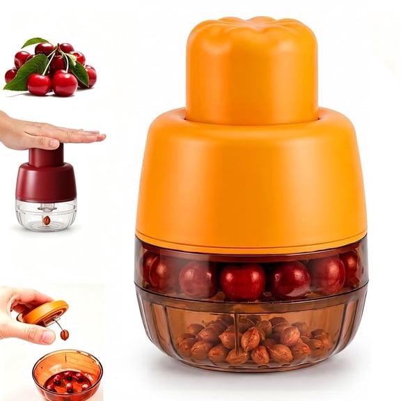 Cherry Pitter Tool Pit Remover, Handheld Cherry Pitter Plunger,  7-in-1 Cherry & Olive Pitter ToolCherry Pitter Tool Pit Remover for Kitchen CherryJam