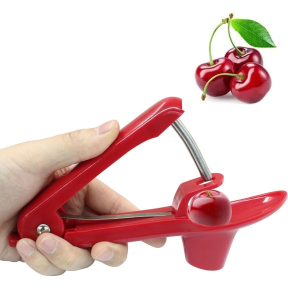 Cherry Pitter Tool, Red Olives Seed Remover Plum Corer Pitter for Fruit Jam Making(1Pc)