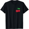 thumbnail image 1 of Cherry Pocket | Fruit Lover Sweet Bomb Farmer Red Cherries T-ShirtPure cotton short-sleeved shirts for both men and women, 1 of 6