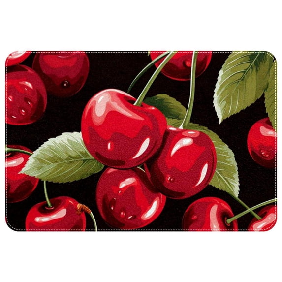 Cherry Polyester Non-Slip Game Mat Area Rug Floor Carpet Machine Washable