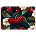 thumbnail image 1 of Cherry Polyester Non-Slip Machine Washable Bath Rug Door Carpet Chair Rug, 1 of 1