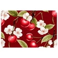 thumbnail image 1 of Cherry Polyester Non-Slip Machine Washable Indoor Door Area Office Rug, 1 of 6