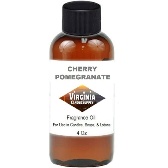 Cherry Pomegranate Fragrance Oil 4 oz Bottle for Candle Making, Soap Making, Tart Making, Room Sprays, Lotions, Car Fresheners, Slime, Bath Bombs, Warmers