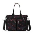 thumbnail image 1 of Cherry Print Tote Bag for Women, Large Capacity Shoulder Bag Crossbody Handbag, Casual Daily Use Bag with Multiple Pockets, Lightweight Carryall for Shopping Travel, 1 of 7