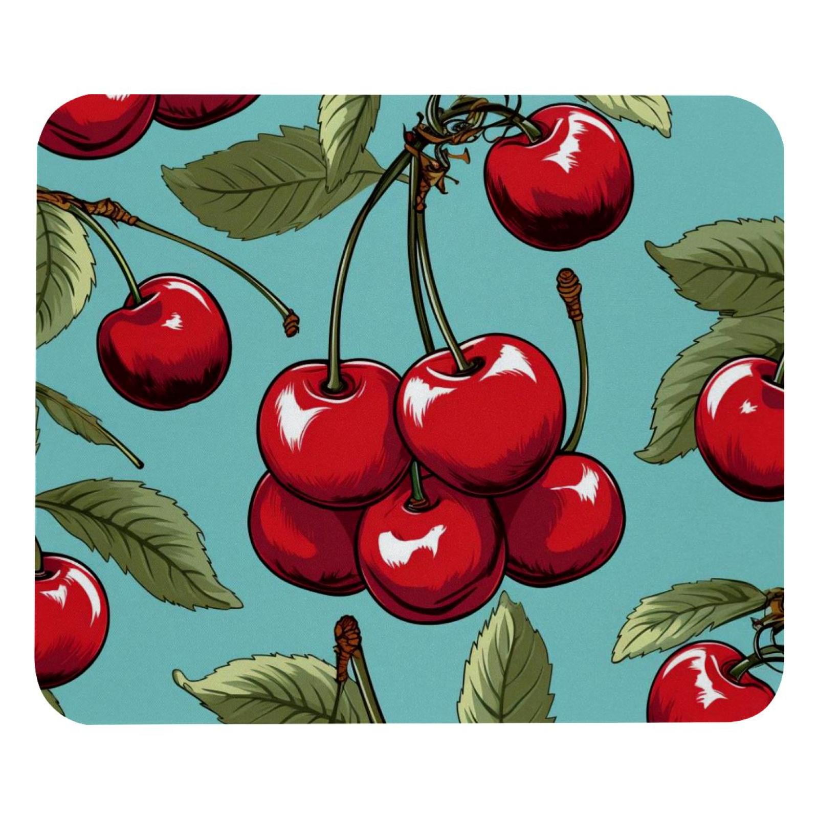 Cherry Printed Non Slip Rubber Bottom Gaming Mouse Pad 8 3x9 8 Inch cherry-printed-non-slip-rubber-bottom-gaming-mouse-pad-8-3x9-8-inch