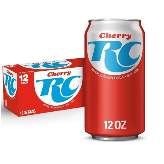 Cherry RC Cola Soda 12oz Cans (Pack of 12)