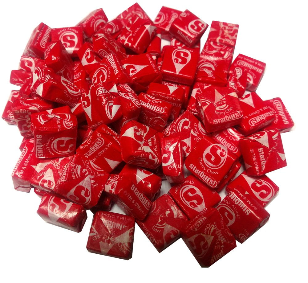 Cherry Red Starburst Fruit Chews - 2 Full Pounds Bulk Candy
