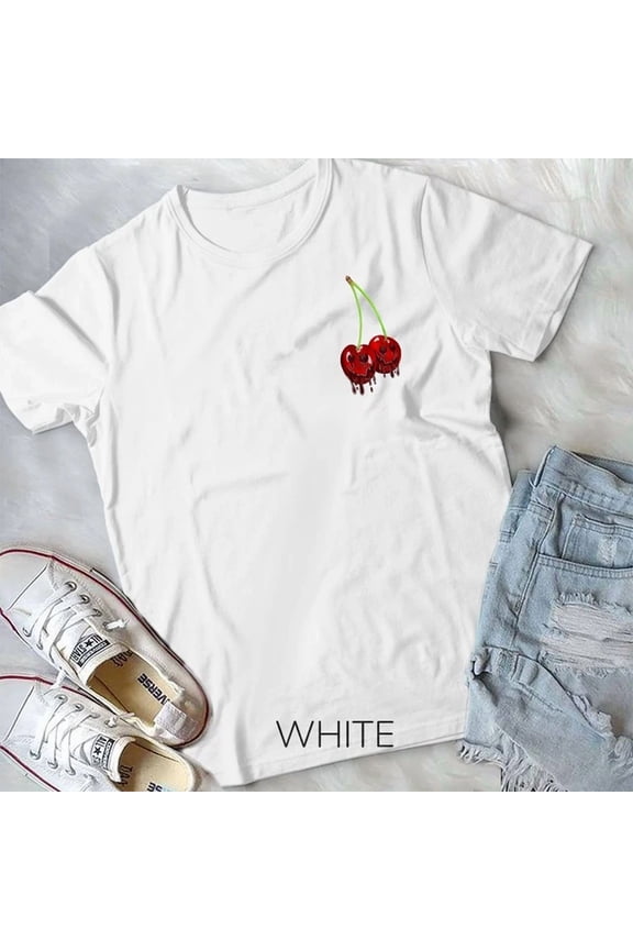 Cherry Rockabilly Retro Vintage Design Summer Unisex T-Shirt