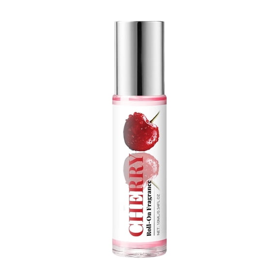 Cherry Roll-On Fragrance Oil, Triple-Layered Scent, for Clothing & Hair, 10ml
