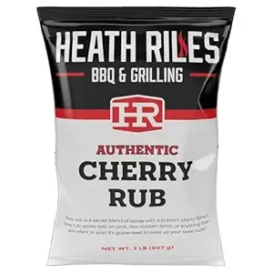 Heath Riles BBQ Rub - Cherry Seasoning, Champion Pitmaster Recipe, Legendary Rubs For Smoking & Grilling, 70+ BBQ Championships, 2 lb./32 oz.