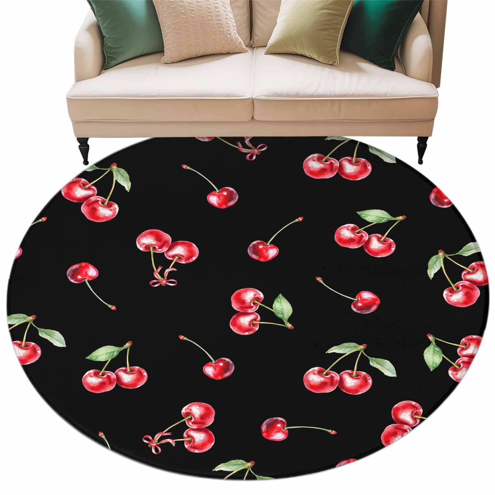 Cherry Rustic Large Area Rugs for Bedroom Living Room, Soft Non Slip ...