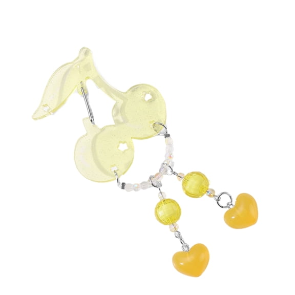Cherry Shape Carabiner Acrylic Buckle Keychain Lovely Phone Pendant for Womens