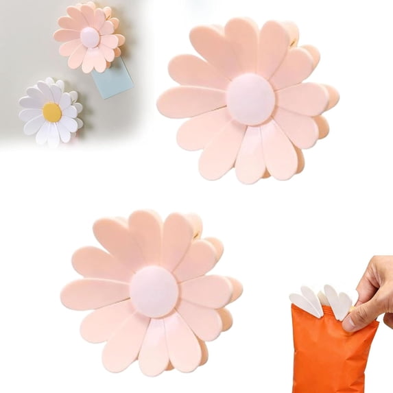 Cherry-Shaped Magnetic Food Clip & Fridge Magnet, Cute Refrigerator Magnet Clips for Snack Bread Chip Bags, Reusable Kitchen Bag Sealing Clips & Decorative Fridge Magnets for Notes Photos (C)