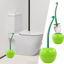 Cherry Shaped Toilet Brush With Holder Creative Bathroom Cleaning Tool Long Handle Toilet Brush And Holder Set