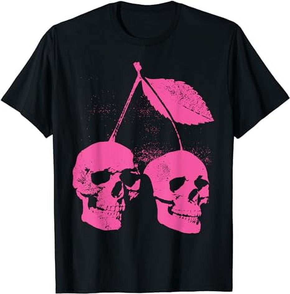 Cherry Skulls Pastel Goth Kawaii Punk TShirt