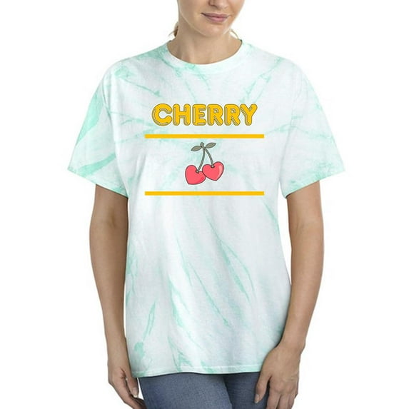 Cherry Slogan Tie Dye Cyclone Women -Image by Shutterstock, Female Large