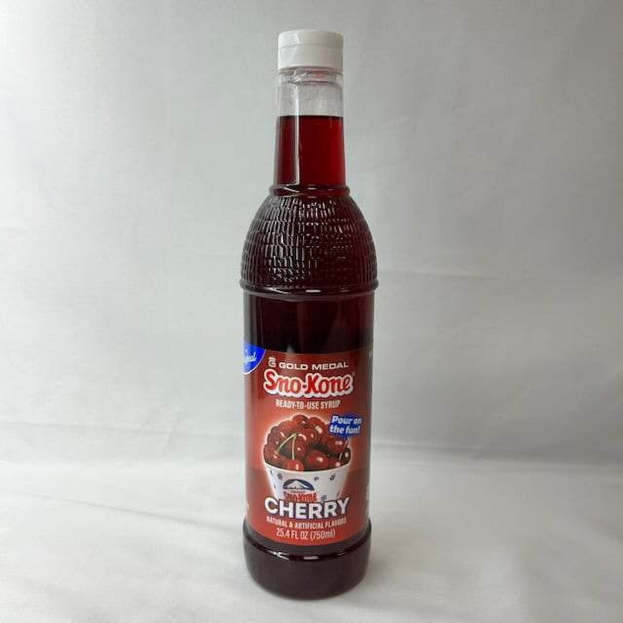 Cherry Snow Cone Syrup (25 oz x 2) SnoTreat Snow Cone Syrups for Shaved Ice, Sodas, & More